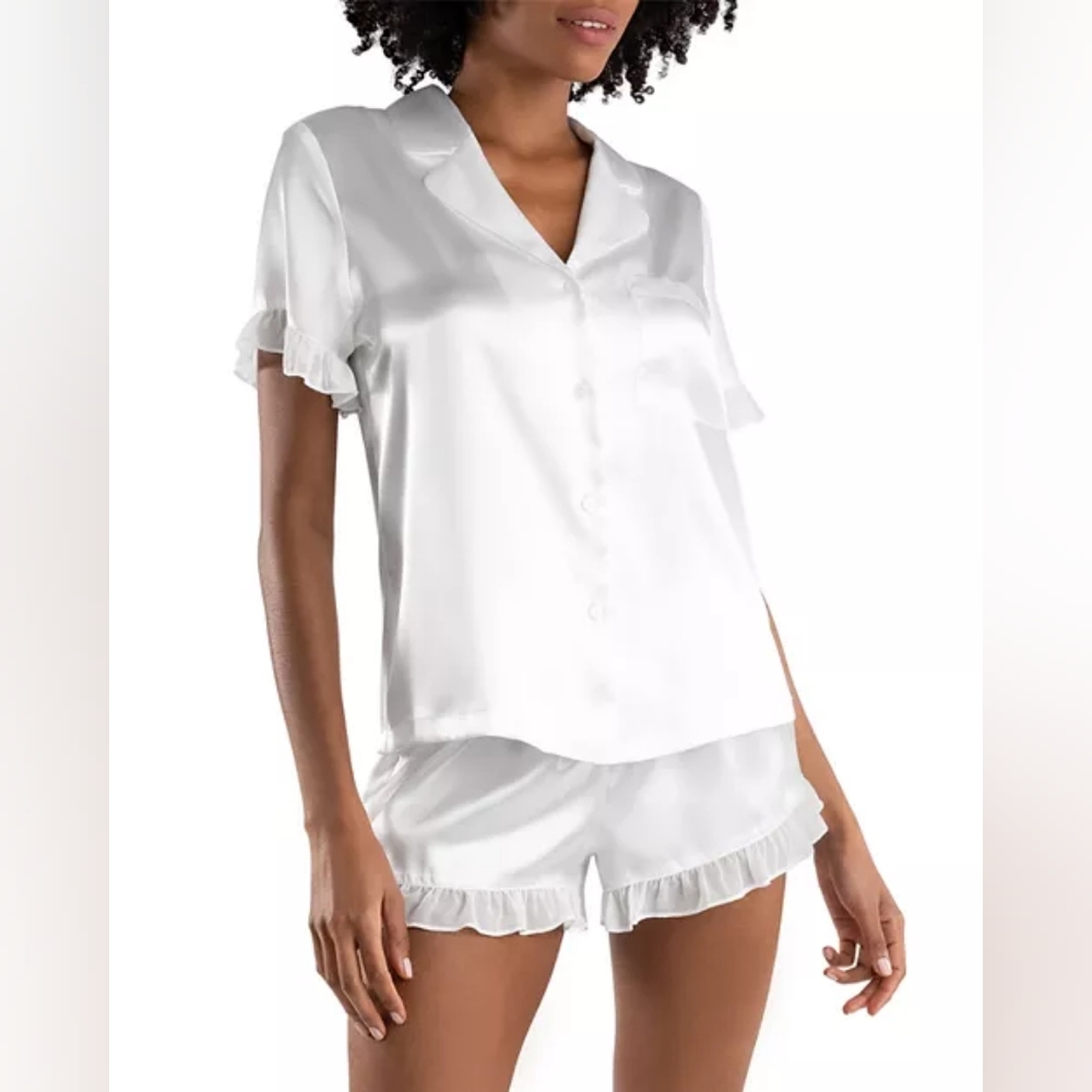 Alice Satin Shortie Pajama Set